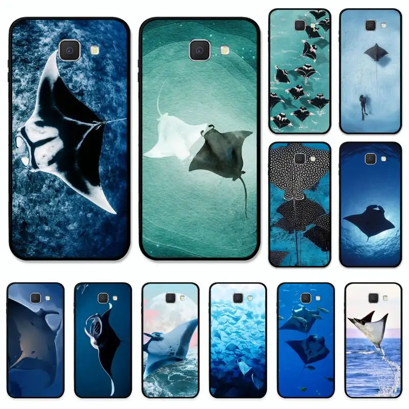 

Animal Manta Ray Phone Case for Samsung J8 J7 Core Dou J6 J4 plus J5 J2 Prime A21 A10s A8 A02 cover