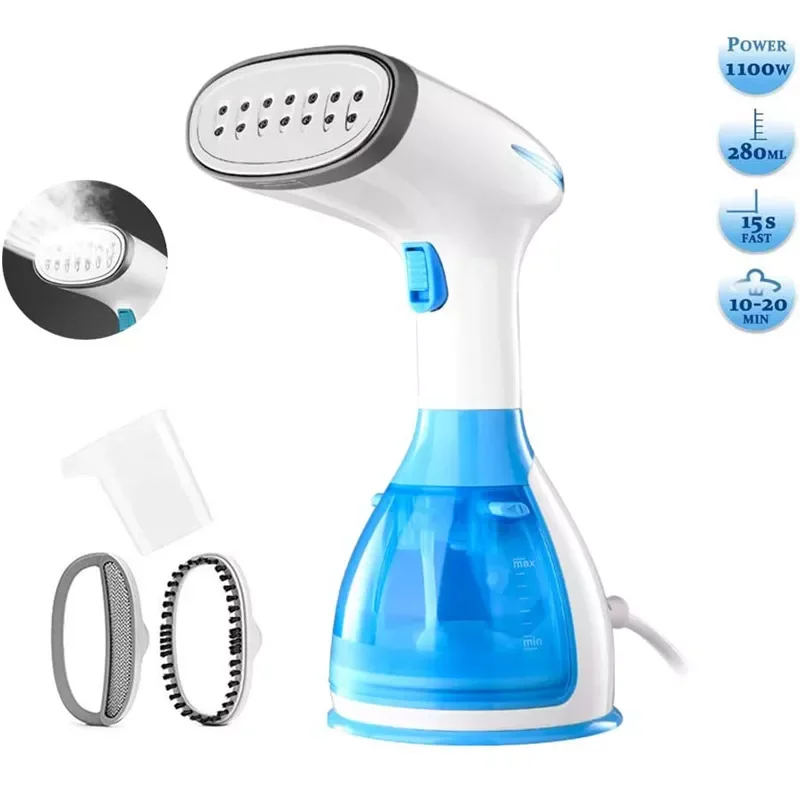

Garment Steamers Clothes Mini Steam Iron Handheld dry Cleaning Brush Clothes Household Appliance Portable Travel 220V EUplug