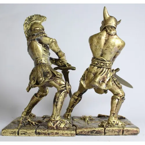 Sahediyelik античный греческий-римский истребитель двойной меч фигурка из полиэстера