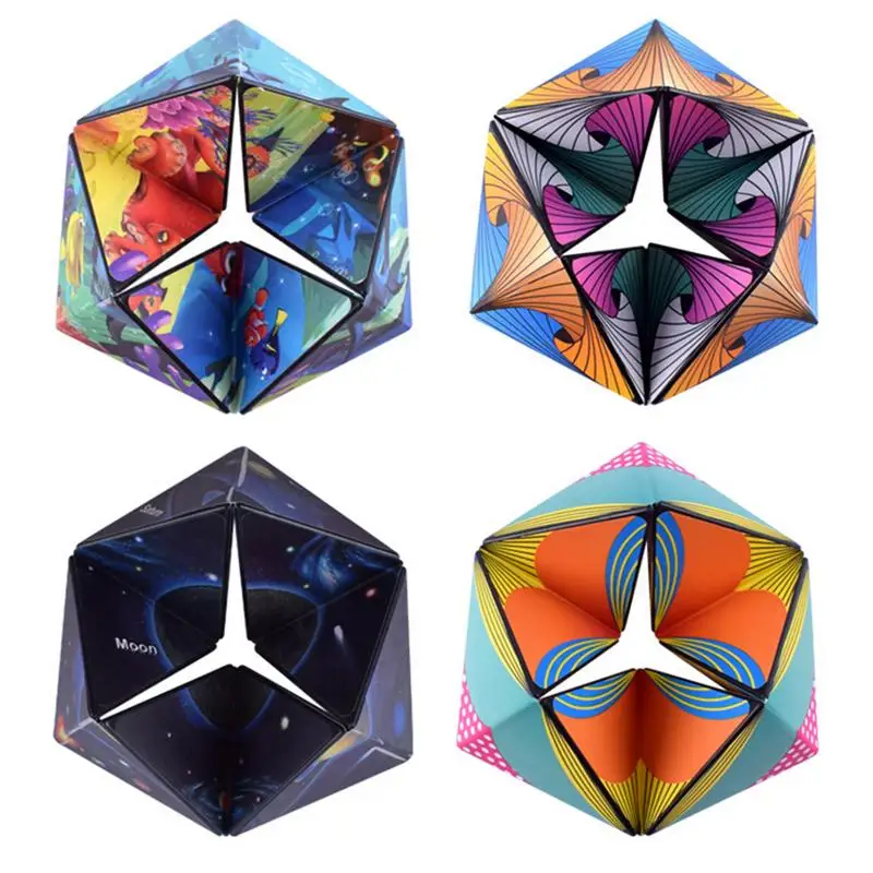 

New Children Adult Decompression Toy Infinity Flip Magic Cube Unlimited Shape Cognitive Puzzle Office Stress Relieve Autism Toy