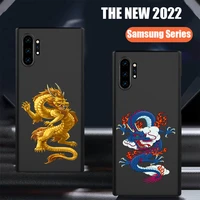 new dragon unique gold draw silicone for samsung galaxy s7 s8 s9 s10 edge s10e s20 s21 note 8 9 10 20 ultra plus phone case etui