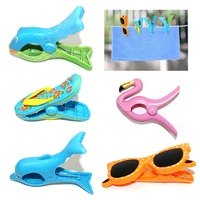 cute animal beach towel clamp to prevent the wind clamp clothes pegs drying racks quilt clip beach slipper retaining clip