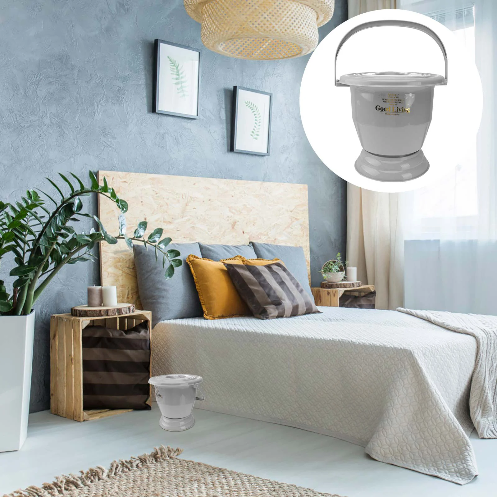 

Urinal Potpee Potty Bucket Chamber Bottle Spittoontoiletwith Portable Lid Kids Bedpan Potsbedside Female Camping Bed Men Unisex