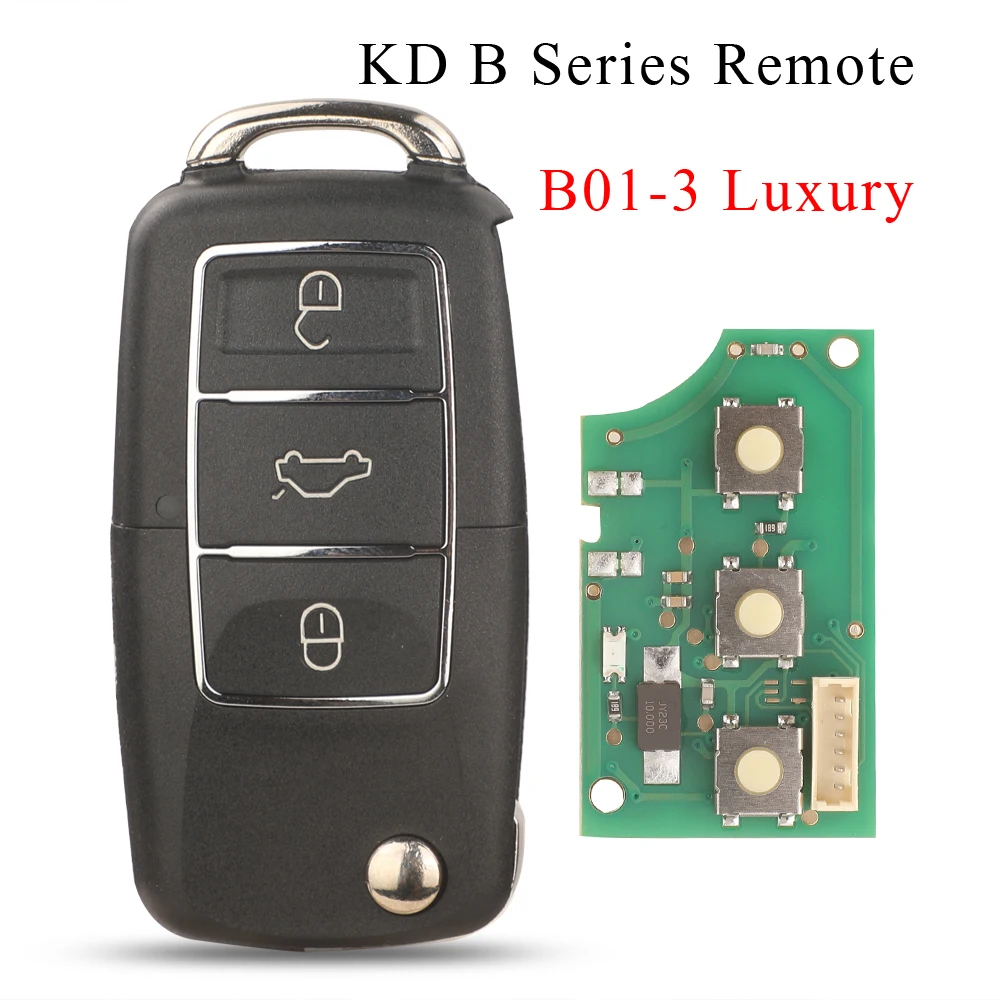 

jingyuqin Original KD B01 Luxury B series 3 Button KEYDIY KD B01-3 Remotes For KD900 KD900+ URG200 KD-X2 Key Programmer