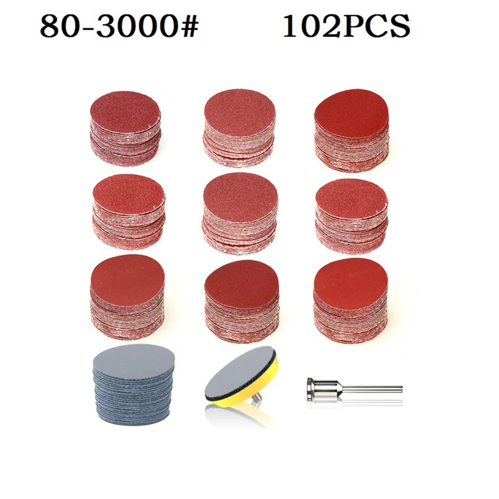 

Набор шлифовальных дисков, 102 шт., 2 дюйма, 80-3000 грит