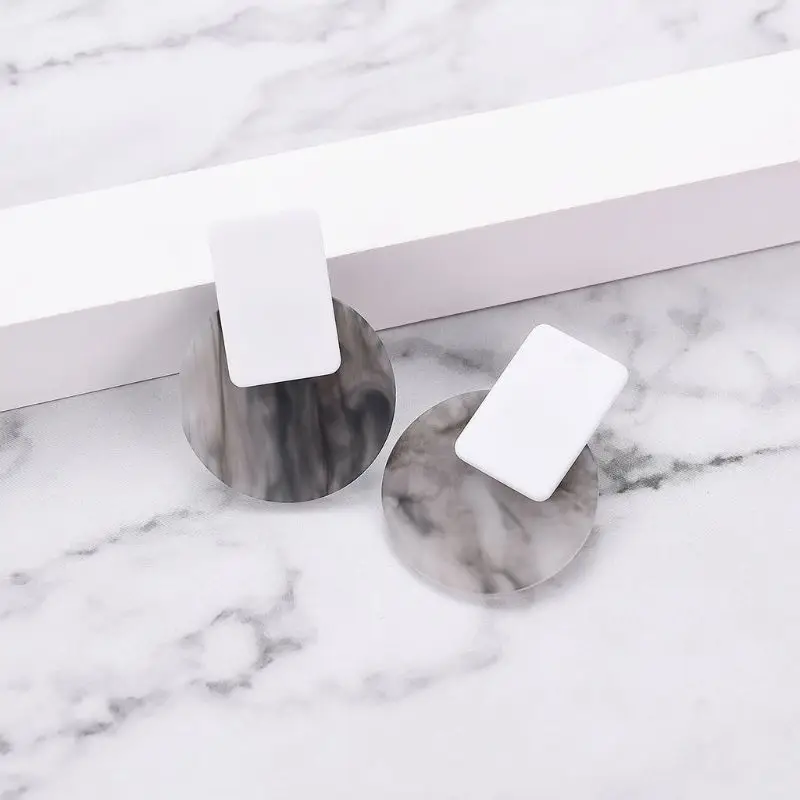 

New Design Acetate Earrings Luxury Fashion Vintage Women Jewelry Statement Round 264E