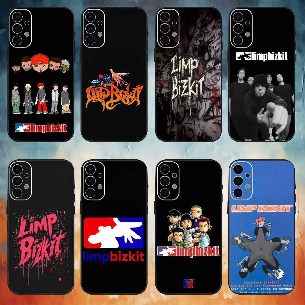 Фото Чехол для телефона Rock Band L-Limp B-Bizkit для Samsung S26,25,24,23,22,30,21,10,9,Ultra,Plus,Lite, черный, мягкий чехол №1
