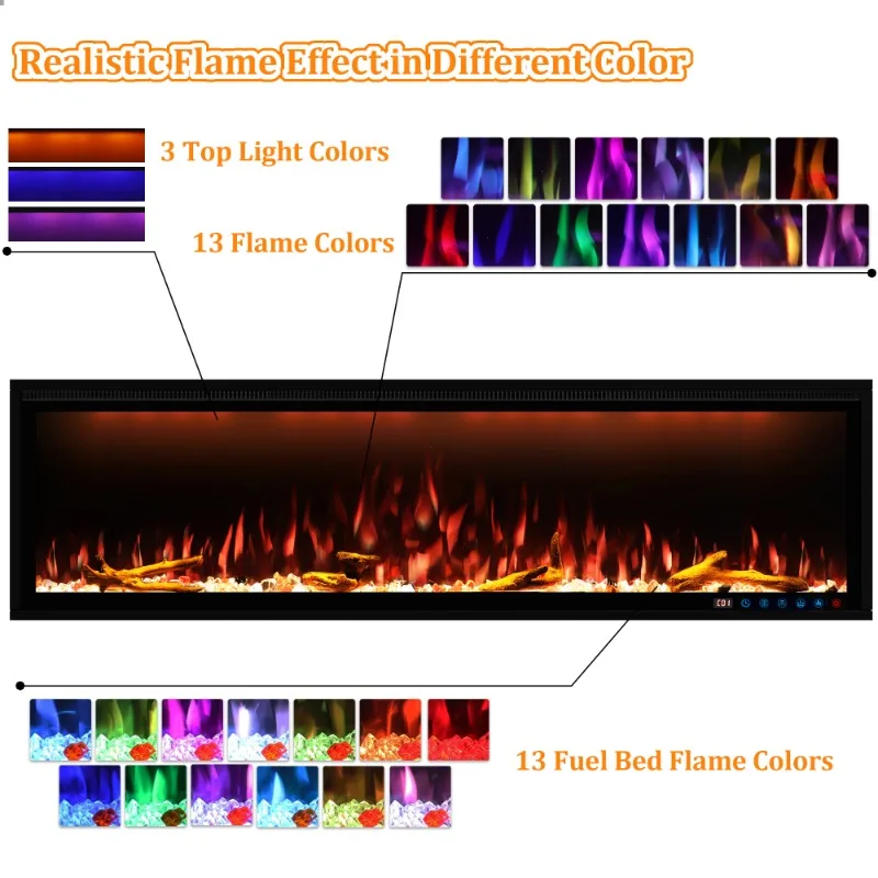 Электрический обогреватель Luxstar утопленный настенный нагреватель для дома с