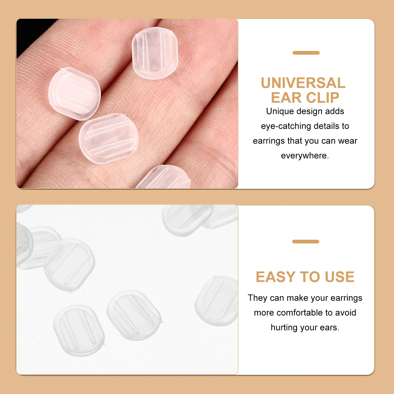 Plug Earring Pads Clip Mats Clips Earrings Clear Comfort Cushions Skid Resistance