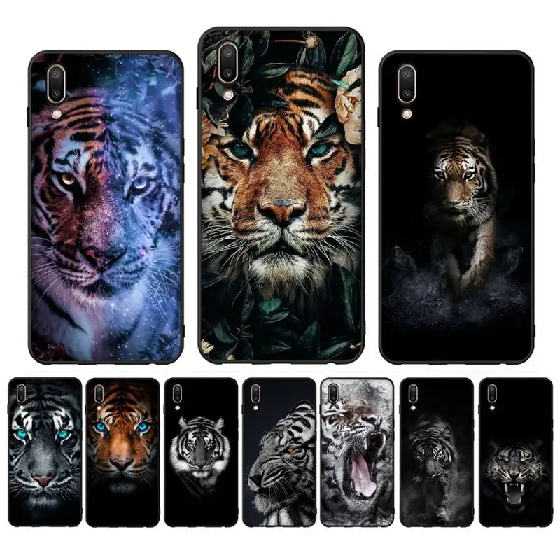 

Animal Tiger Phone Case for Vivo Y91C Y11 17 19 17 67 81 Oppo A9 2020 Realme c3