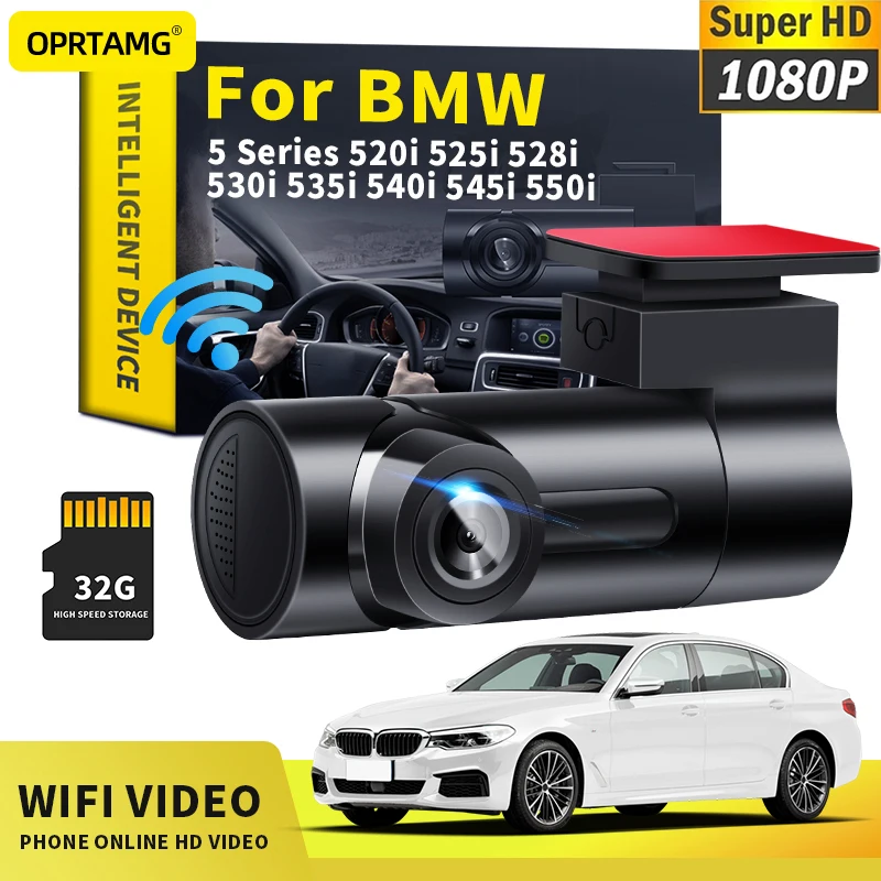

OPRTAMG Car Dashcam Car DVR MSC 1080P HD Camera WiFi dash cam For BMW 5 Series 520i 525i 528i 530i 535i 540i 545i 550i 1994-2022