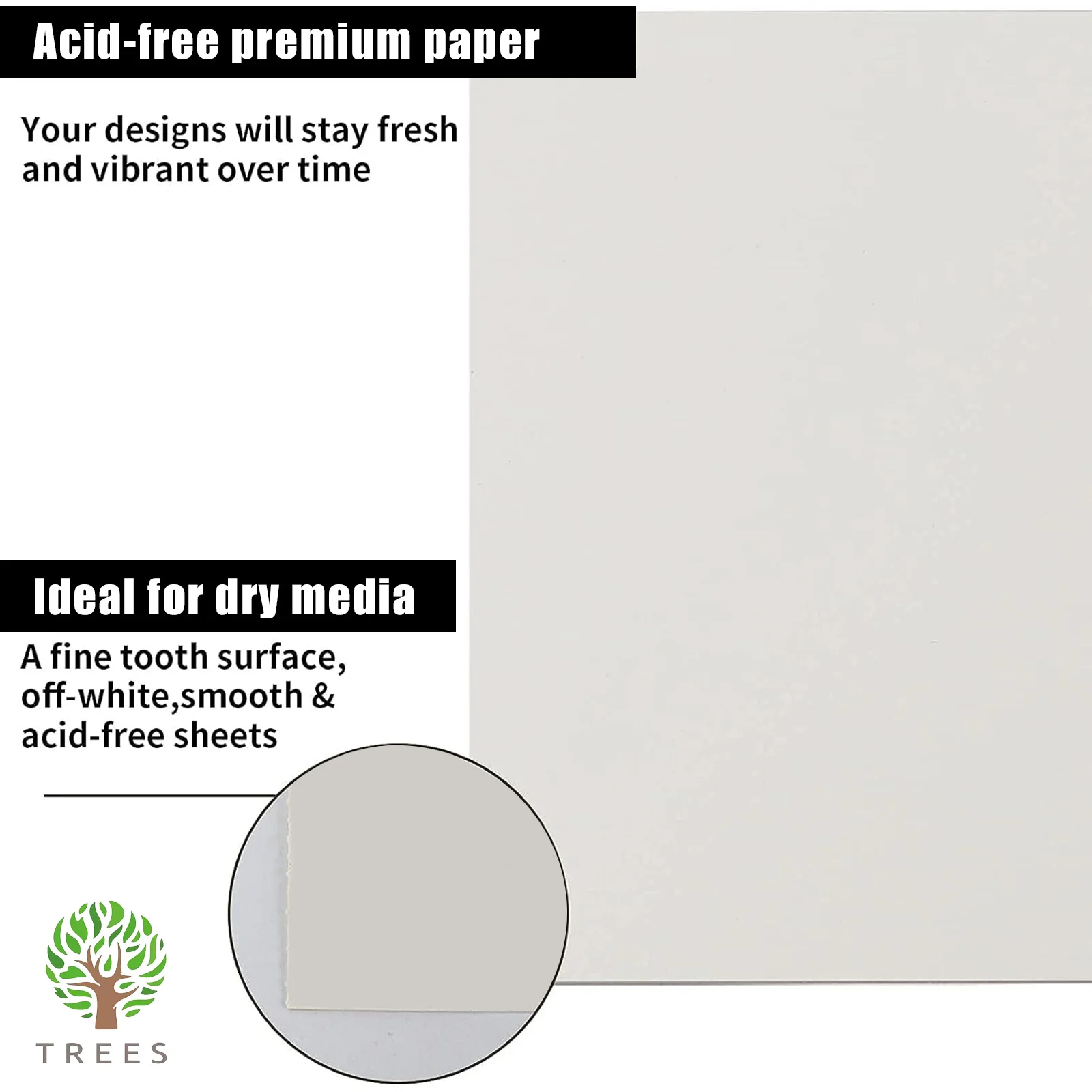 Бескислотный спиральный альбом для рисования письма и 100-строчный пустой блок