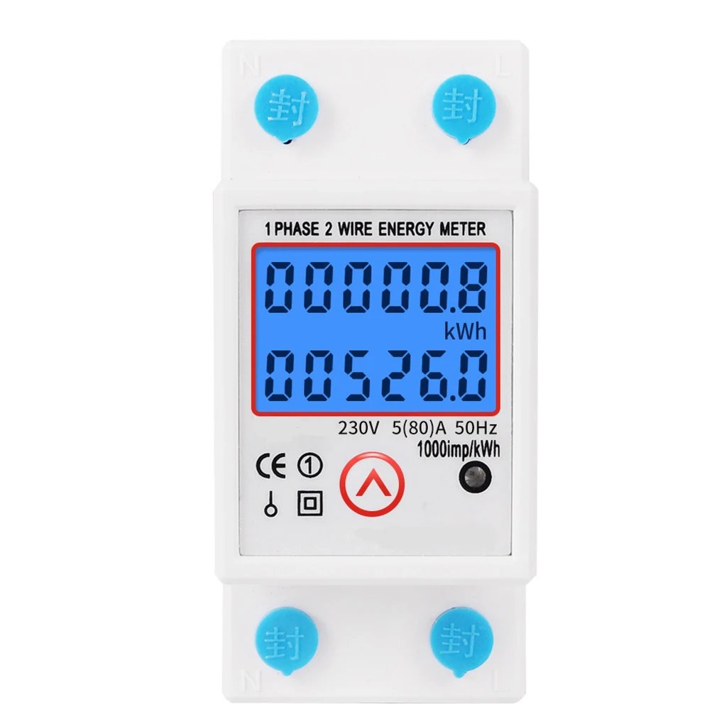 

Energy Meter Digital Single Phase Replacement Accurate Gauge Backlight