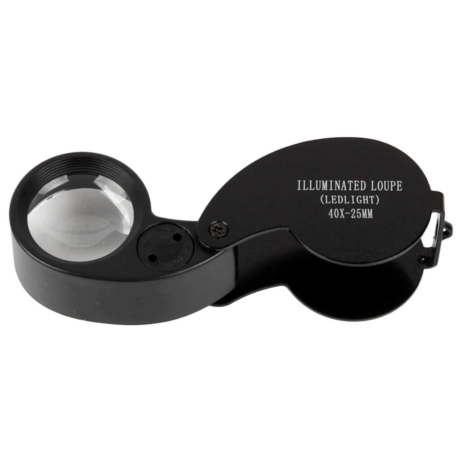 

40x Magnifying Glass Folding Loupe Magnifier With LED Lights Pocket Loupe With Dimmable LED For Seniors For Reading Newspaper