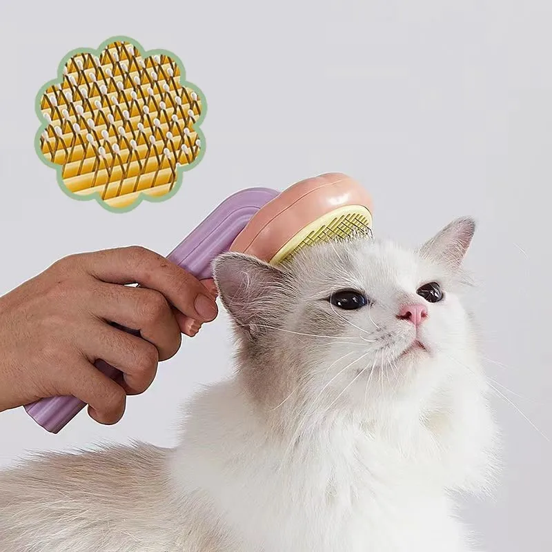 

Расческа для домашних животных, самоочищающаяся щетка-Расческа для кошек и собак, аксессуары для груминга