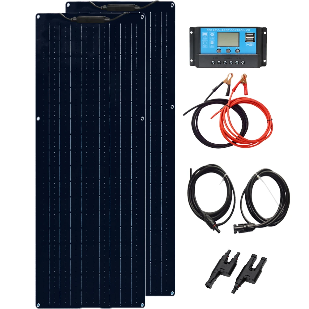 

Solar Panel Kit 100W 50W 18V 16V 12V Flexible Monocrystalline Photovoltaic Panels Module Solar Power Generation