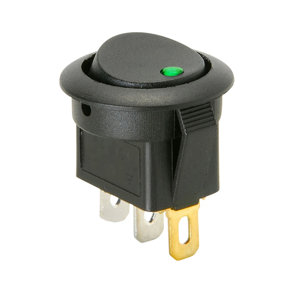 

Round Rocker Switch Car LED Lighting LED Round Switch 20A DC12V Accessories Boat ON/OFF Switch Parts Replacement