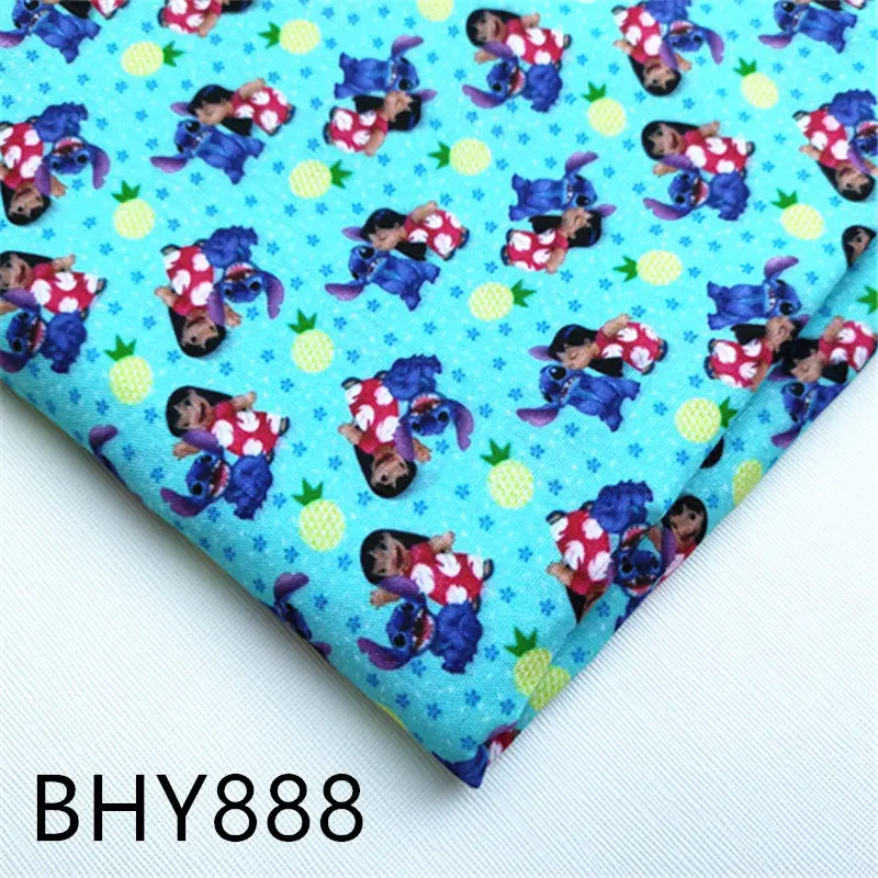 Ткань для шитья с мультяшным принтом «Лило и Стич», 45 х14, 5 см