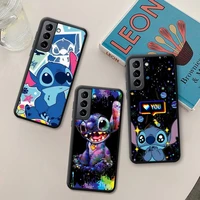 cute cartoon stitch phone case silicone soft for samsung galaxy s21 ultra s20 fe m11 s8 s9 plus s10 5g lite 2020