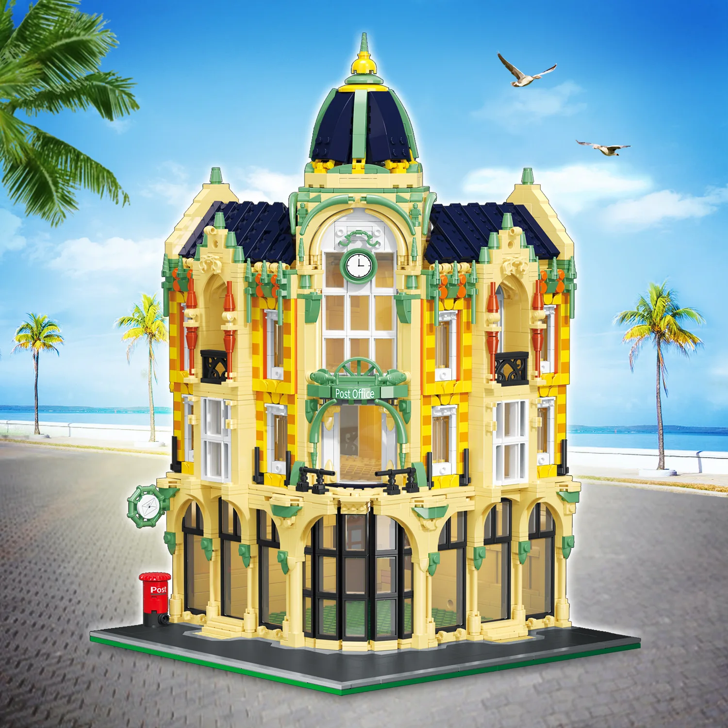 Мини-гранулированный старинный ** магазин ресторан церковь Гавана Кофе Модель