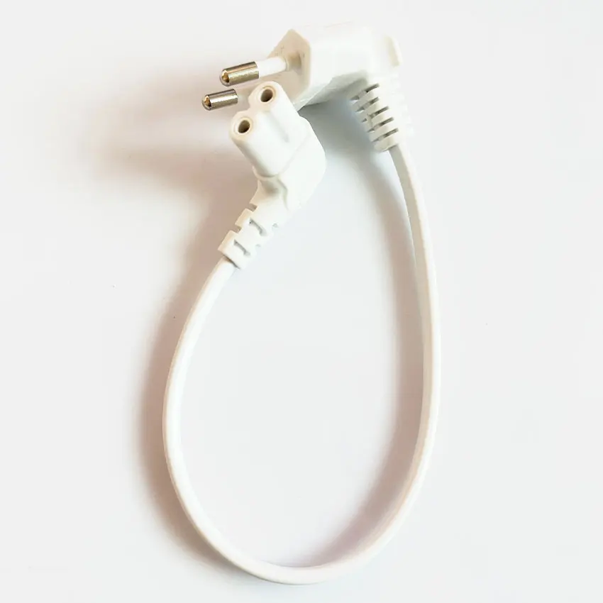 0 3 м 90 градусов Schuko CEE7/16 Европа 2-контактный штекер на прямоугольный IEC 320 C7 кабель