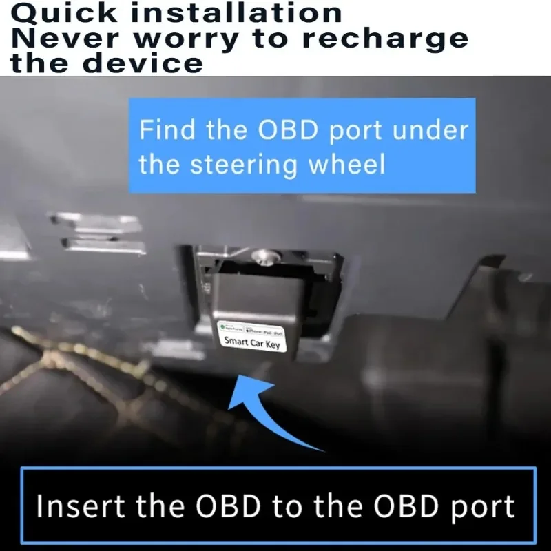 Автомобильный мини-GPS-локатор OBD для Apple Find My APP быстрая установка смарт-трекер