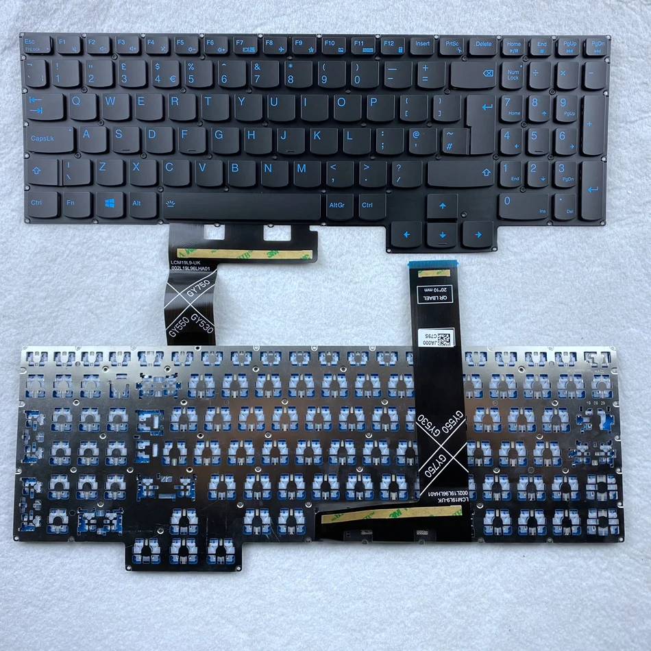 

UK (Backlight Key) Keyboard For Lenovo RESCUER Y7000 Y7000P R7000 LEGION Y550-15 GY530 GY550 GY750 2020 15.6inch UK Layout