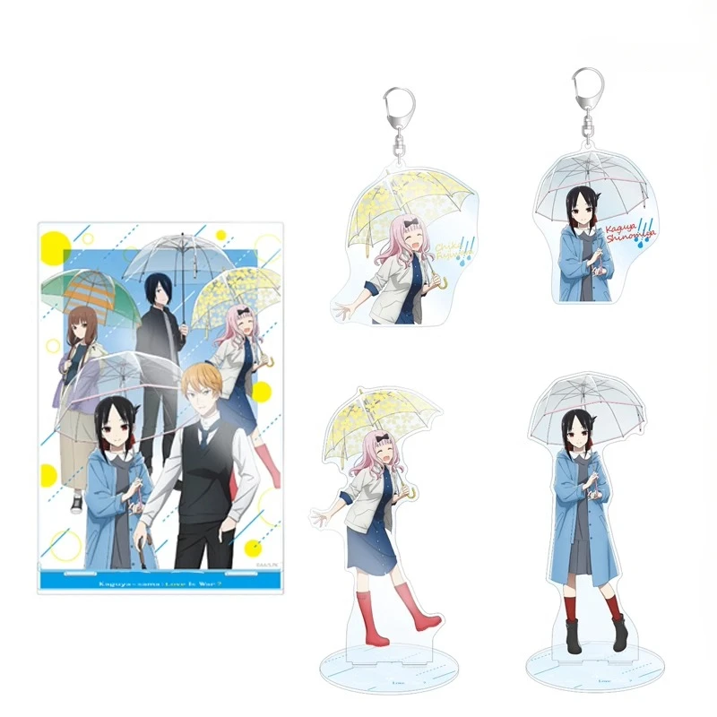 Фото Игра Shinomiya Kaguya Fujiwara Chika Iino Miko Shirogane Miyuki, акриловая фигурка-подставка, кукла, аниме-брелок, игрушка для косплея в подарок №1
