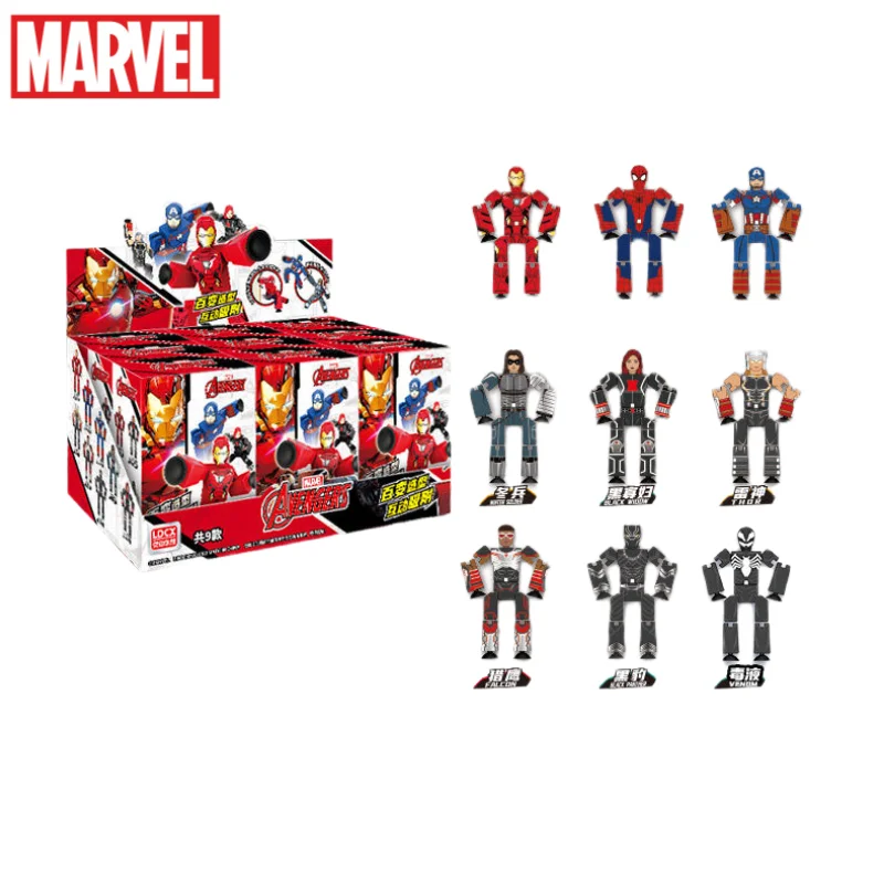 

Spiderman Black Panther Venom Iron Man New Anime Peripheral Suction Cup Ornament Blind Box Creative Hand-made Surprise Gift Box