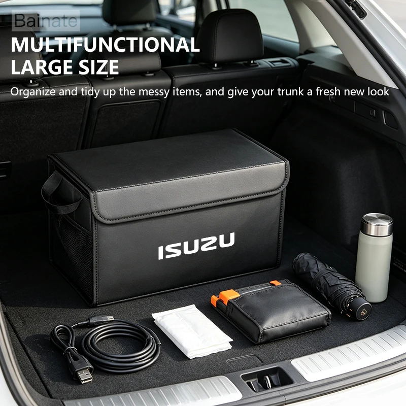 Фото Кожаный органайзер для багажника автомобиля, для ISUZU D-MAX I II III ASCENDER ELF Van KB Pickup 2013-2025, аксессуары №2