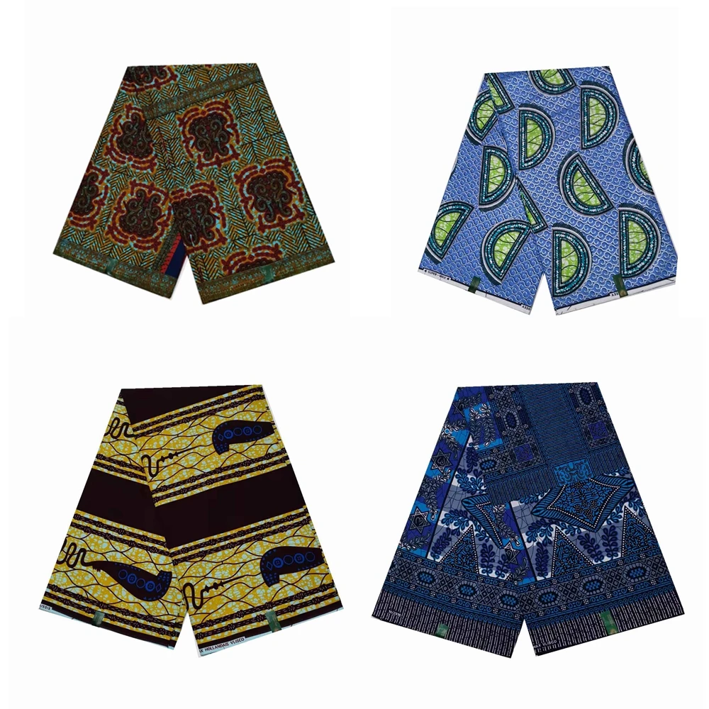 

Veritable Super-W Guaranteed Super Real Wax Print Fabric Dutch Hollandais Pagne Africa Dress 100% Cotton Wax Pagne Tissu VLS7008