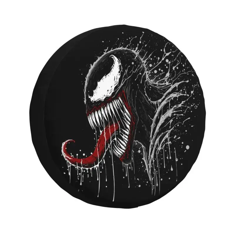 

Изготовленный на заказ чехол для запасного колеса Venom для Toyota Land Cruiser Prado Venom in the Shadows 4x4 RV, защита колеса автомобиля 14 дюймов, 15 дюймов, 16 дюймов, 17 дюймов