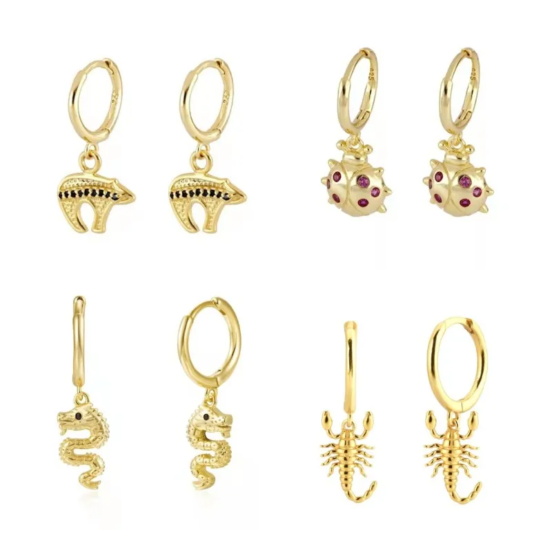 

Variety style Animal series Drop Earring for Women Piercing Rock Punk Ohrringe Pendiente Jewelry Oreilles Accessories Boucles