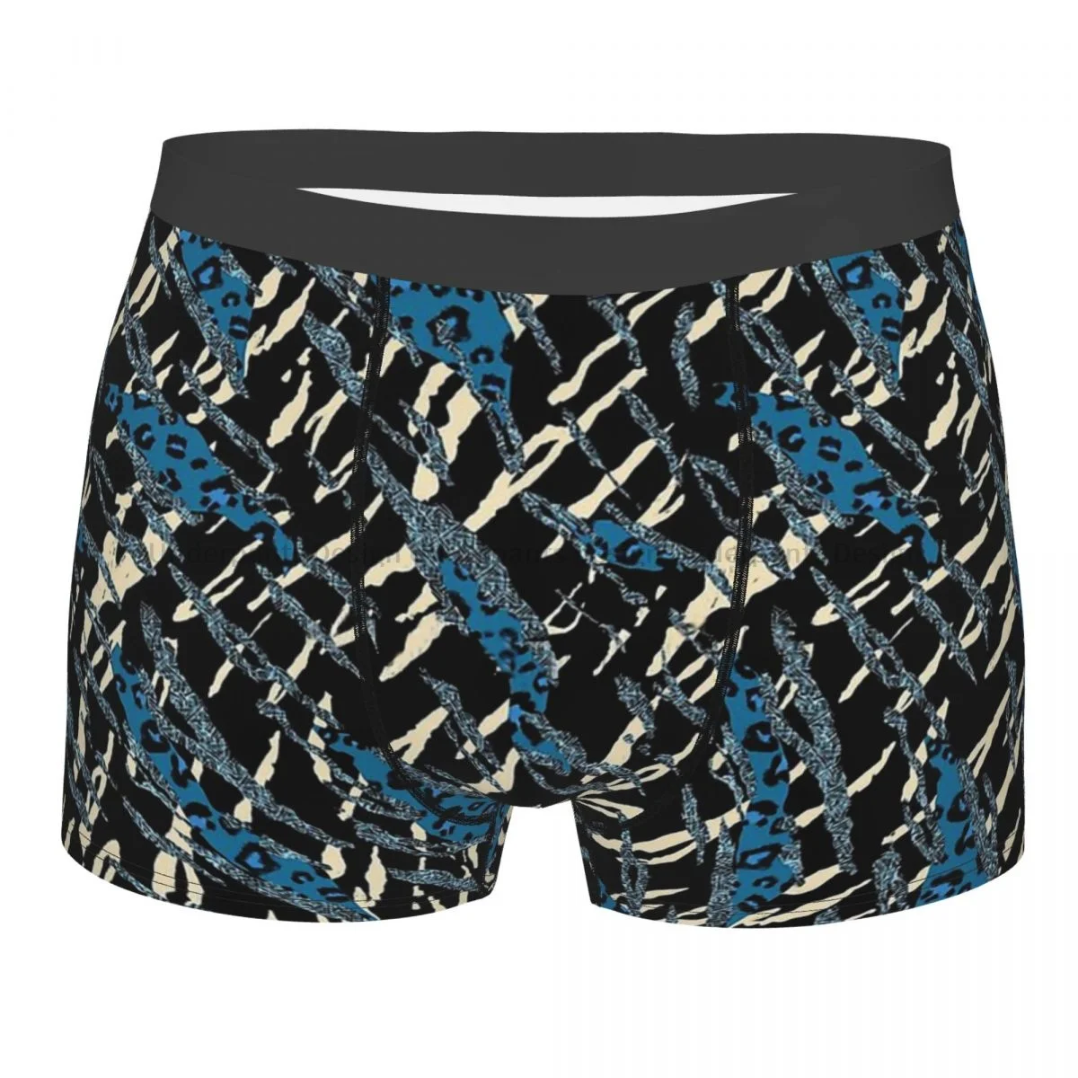 

Animal Skin Roar Blue Leopard And Tiger Underpants Cotton Panties Men's Underwear Ventilate Shorts Boxer Briefs