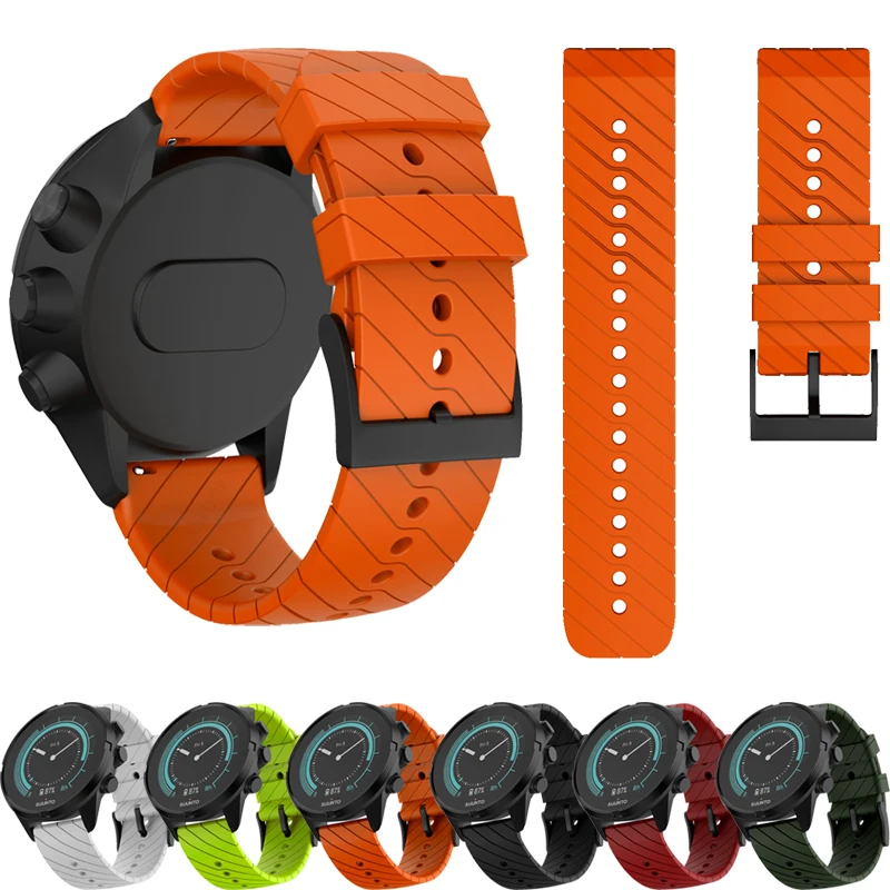 

Цифровые часы для Suunto 7/9/сменный мягкий силиконовый ремешок для наручных часов/D5/HR/9 Baro/Spartan Sport/Smart Браслет Correa