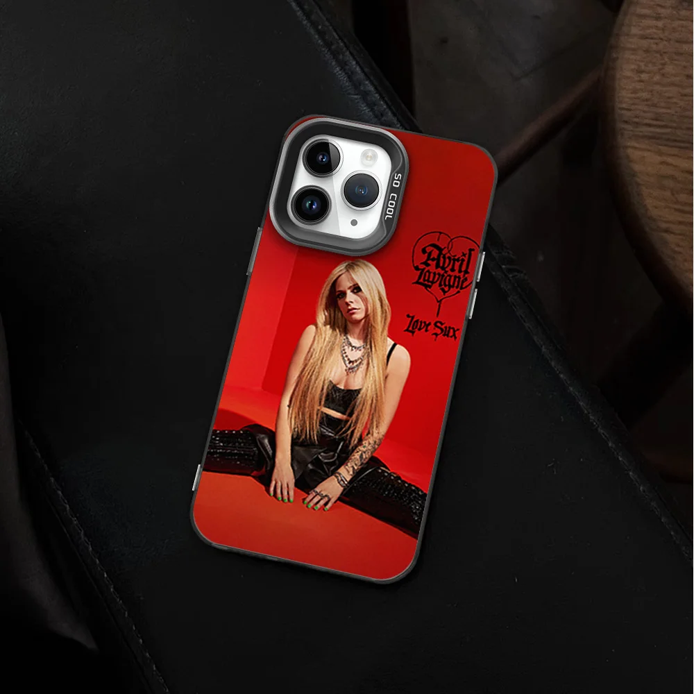 Phone Case For Samsung A25 32 33 34 50 51 52 53 54 71 24 35 23 4G 5G ULTRA PLUS Laser Cover A-AvrilS L-Lavigne Canadian Singer