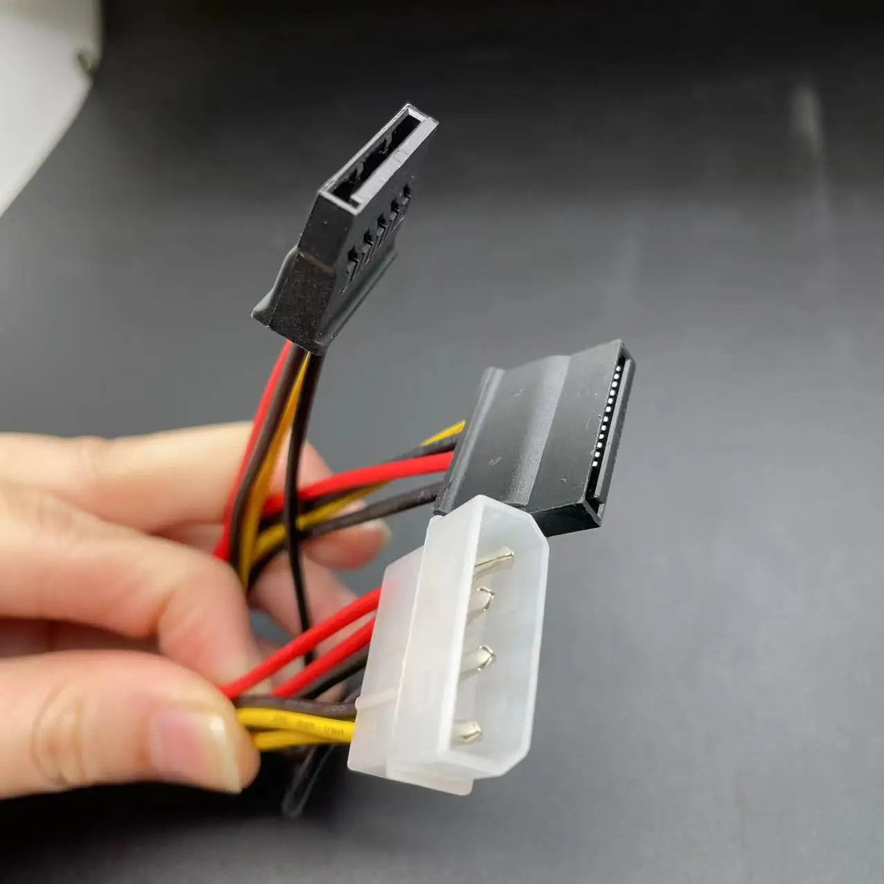 Кабель-адаптер питания для жесткого диска ATA SATA 4 контакта IDE Molex-2 из 15 контактов 10