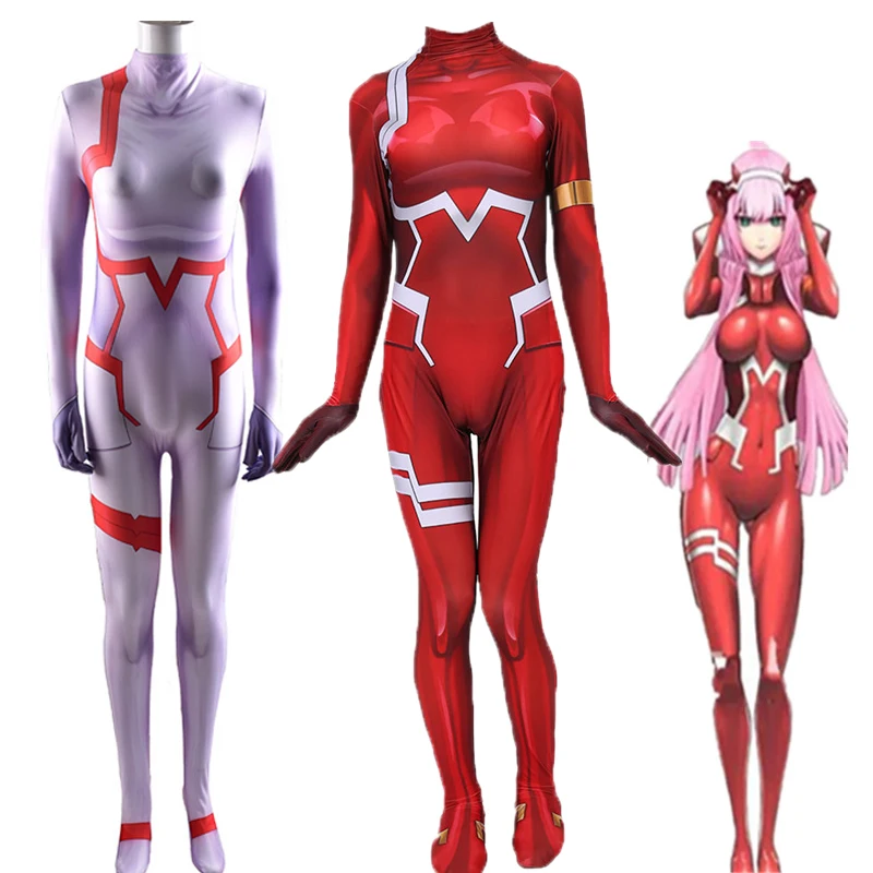

Костюм унисекс для косплея «Zero Two», 02.