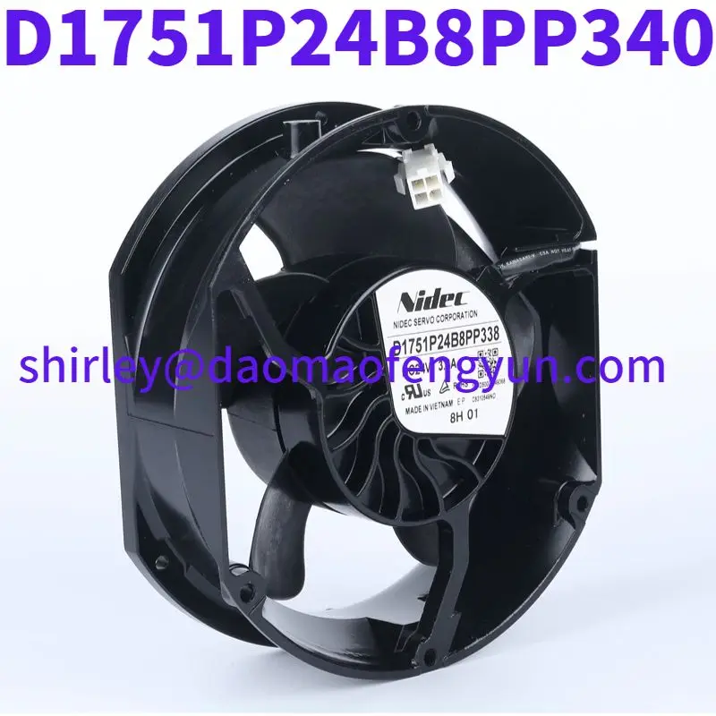 

Brand New D1751P24B8PP340 24V 3.4A 880/580 frequency converter Computer fan 4-wire strip detection