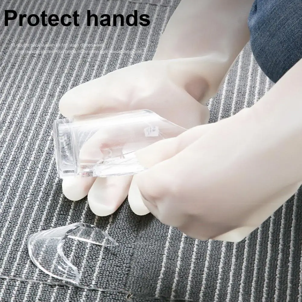 

4 Colors 1 Pair Great All-Purpose Long Cuff Dishwashing Cleaning Gloves Rubber Utility Gloves Allergy Free for Home