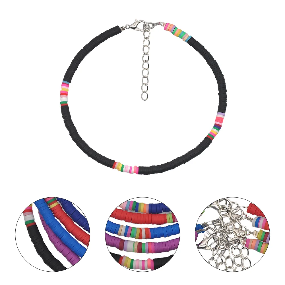 

Глиняный браслет на ногу, подвески, браслеты, женский браслет на ногу, винтажный браслет на ногу в богемном стиле, полимерная глина, Богемски...