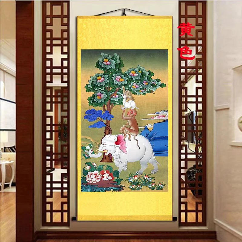 Роскошные четыре руины подвесные картины в тибетском стиле гармоничные