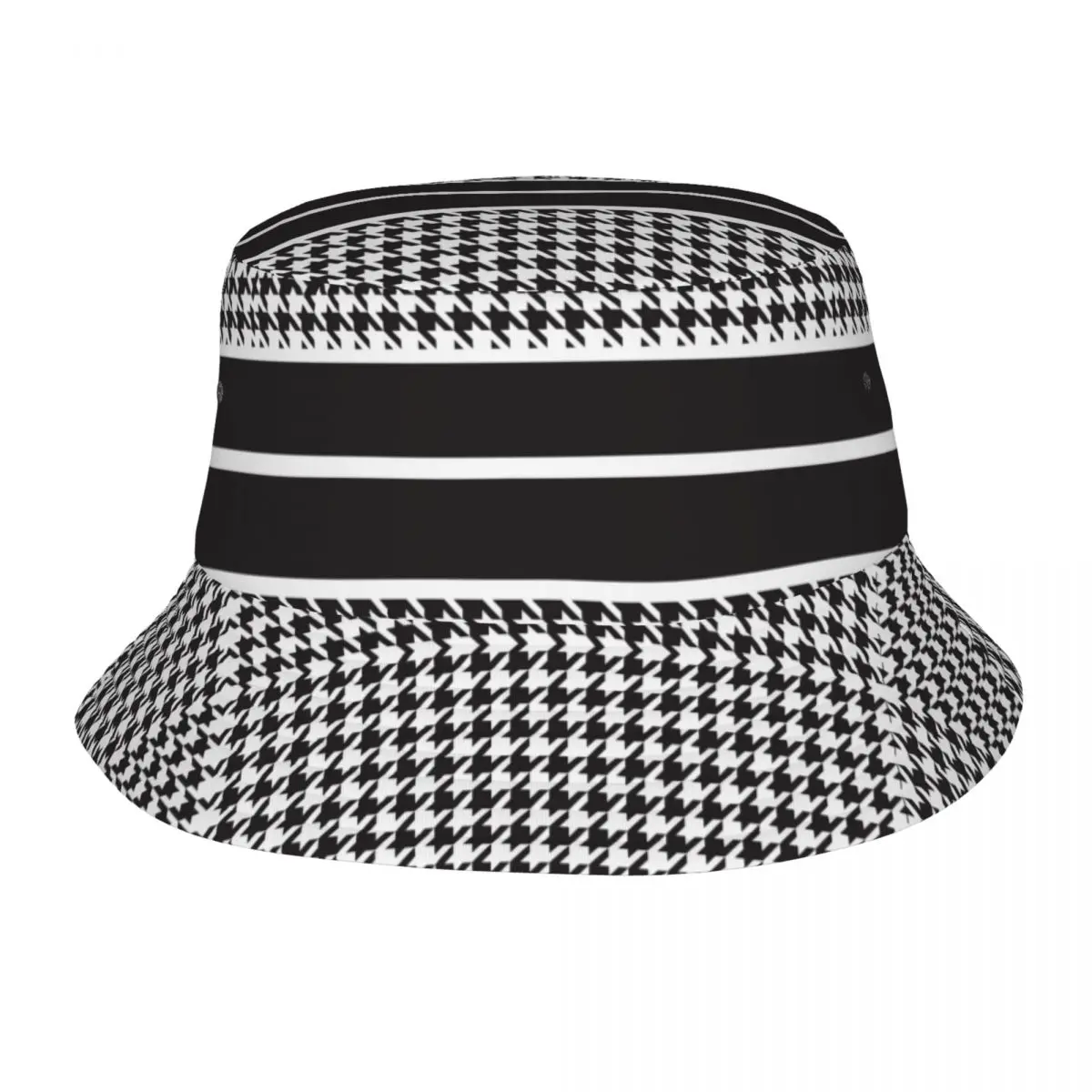 

Лоскутные Панамы унисекс с рисунком «гусиная лапка», летние пляжные шляпы от солнца