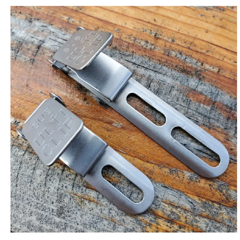 

New Outdoor Sports Stainless Steel SUS Long And Short Detachable Hidden Leather HOLSTER K Back Clip Jacket Feed Spiral Washer Mu