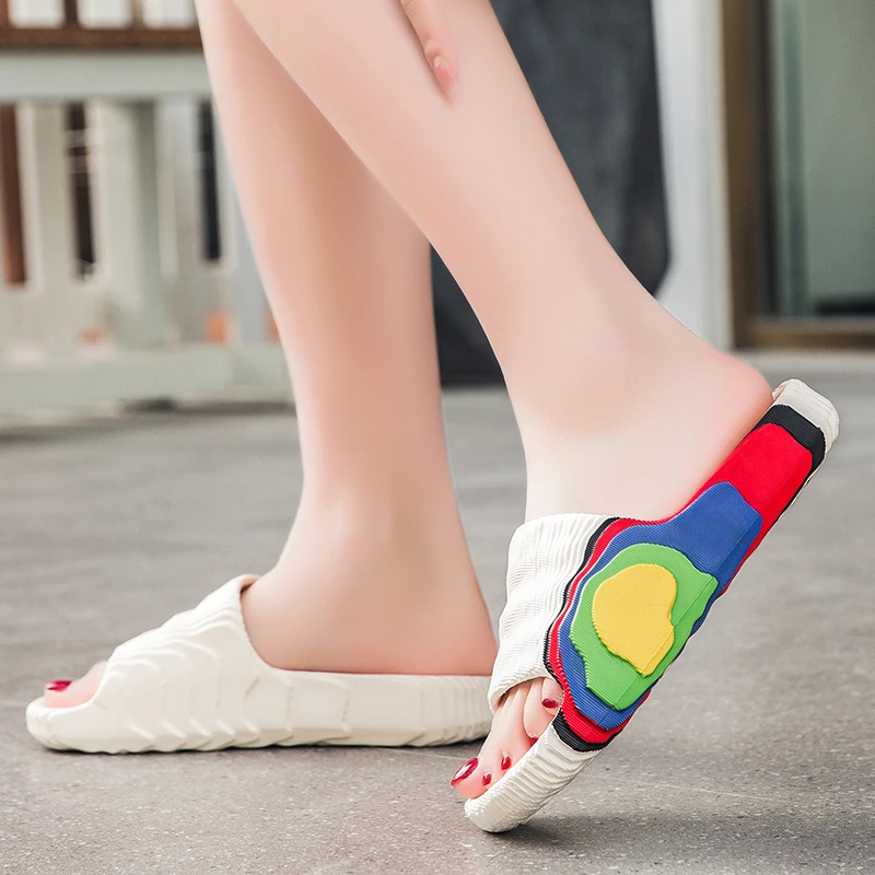 Мужские тапочки COOLVFATBO летние пляжные мужская обувь женская утолщенные