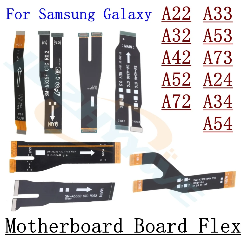 Гибкий кабель для разъема материнской платы Samsung Galaxy A22 A32 A42 A52 A72 A33 A53 A73 A24 A34 A54 A25 A35