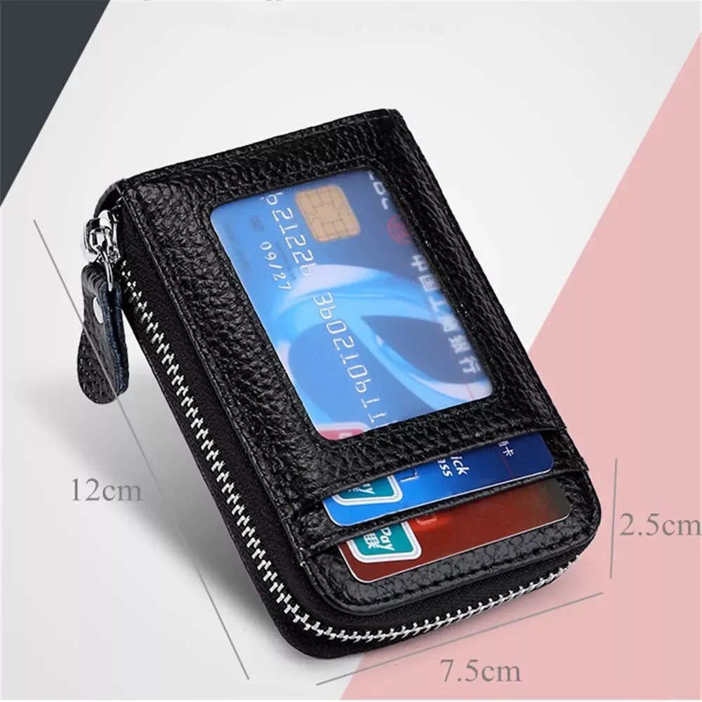 

Unisex Women Men Fashion Mini Leather Wallet ID Leather Slim Mini Wallet Credit Cards Holder Purse Card Holder Wallets Men Brand