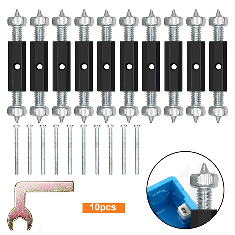 

10PCS Wall Switch Socket Cassette Repair Tools Switch Cassette Screw Support Rod Switch Repair Electrical Accessories