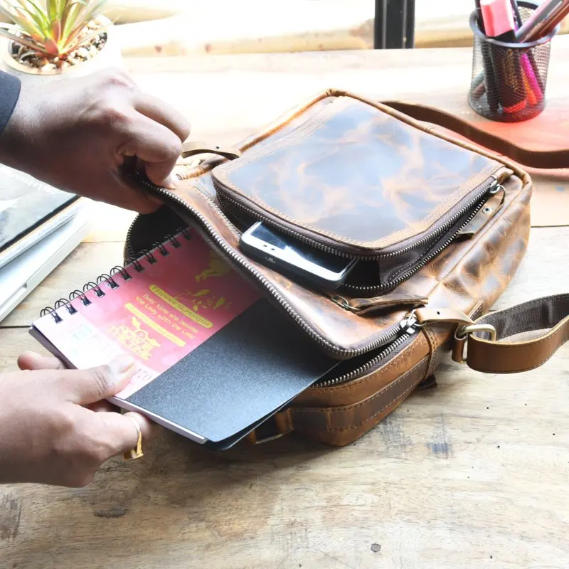 Small Messenger Bag for Men Purse Bag Mens Shoulder Bag Crossbody Bags for Work