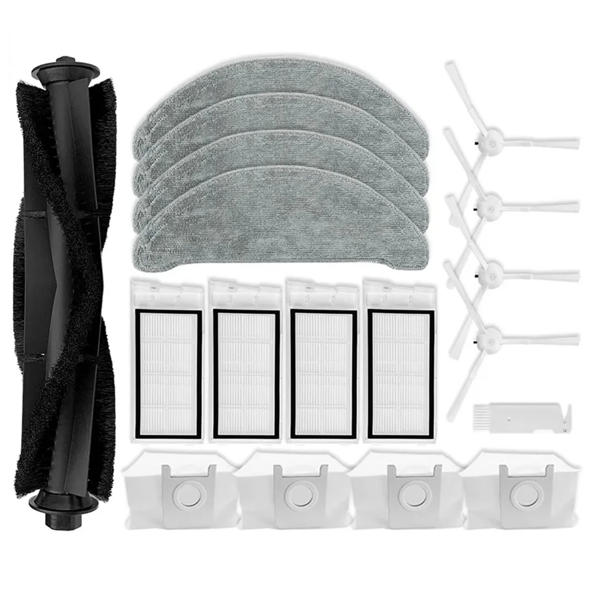 

For XCLEA H30 Plus / H40 Plus Robot Vacuum Cleaner Spare Parts Main Side Brush Hepa Filter Mop Cloth Dust Bags